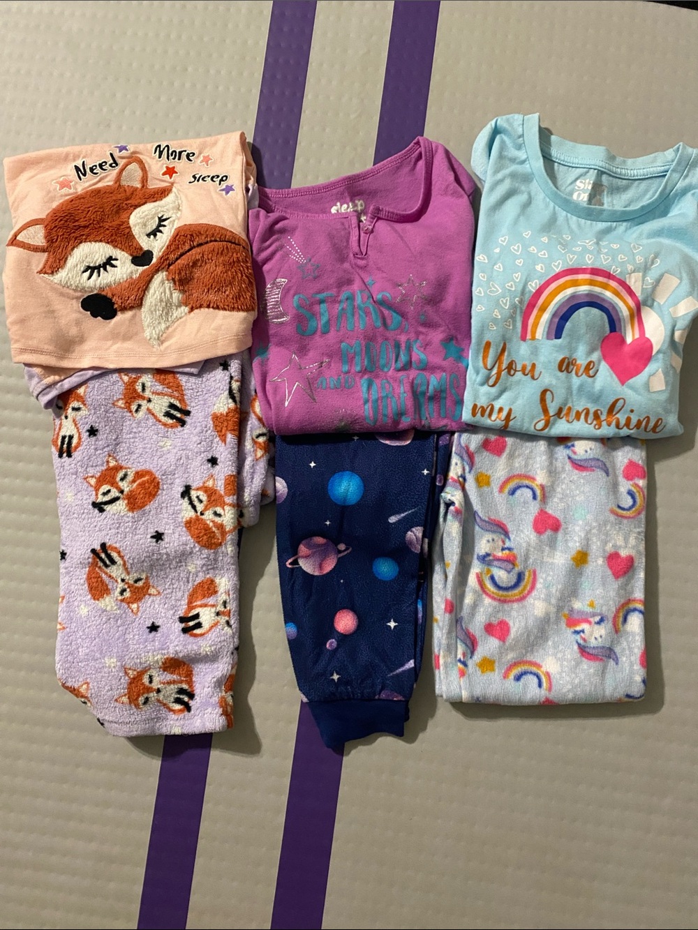 3 long sleeve cozy PJ Sets